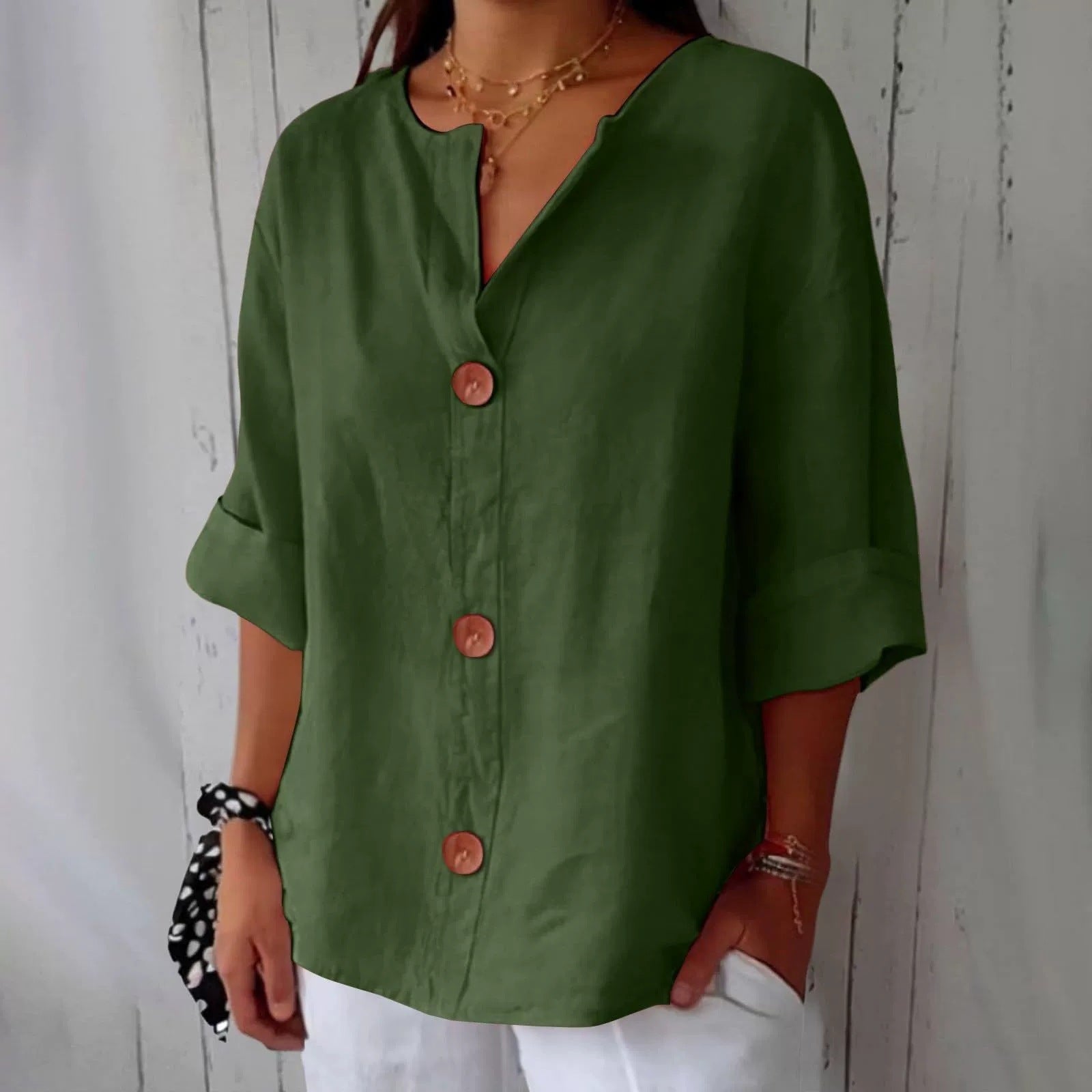Chemise Maryline Décontractée En Lin