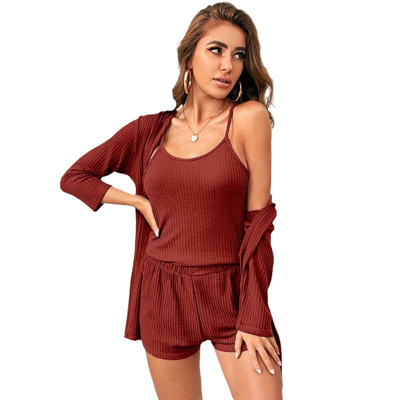 Ensemble Homewear 3 Pièces – Confort Élégant Pour la Maison & Bien Plus