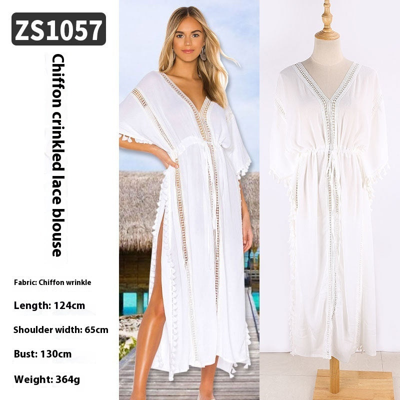 Robe Longue de Plage Transparente – Léger, Élégant & Bohème