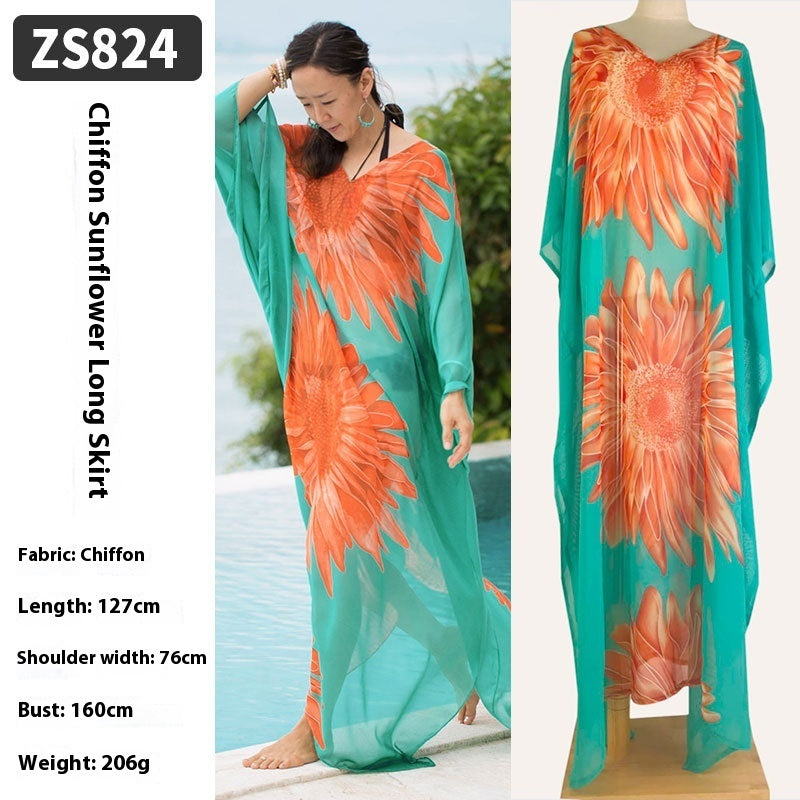 Robe Longue de Plage Transparente – Léger, Élégant & Bohème