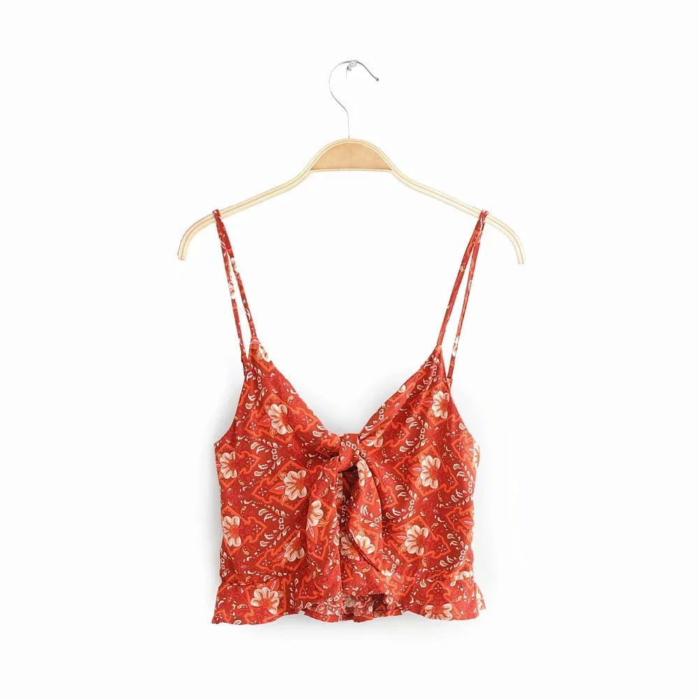 Ensemble Bohème 2 Pièces – Robe Fluide & Haut Léger en Coton