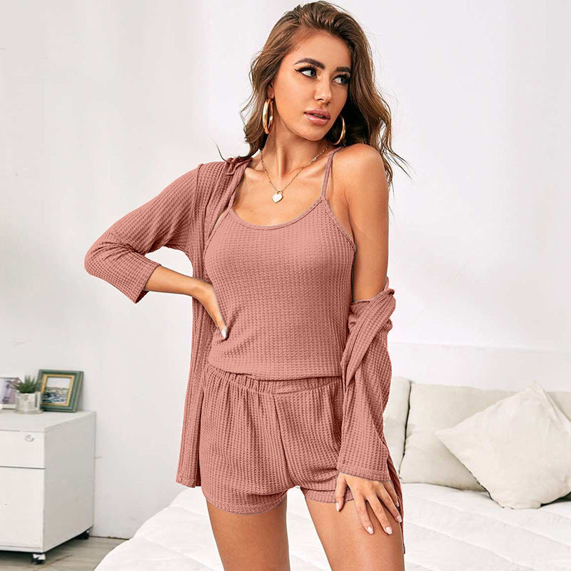 Ensemble Homewear 3 Pièces – Confort Élégant Pour la Maison & Bien Plus