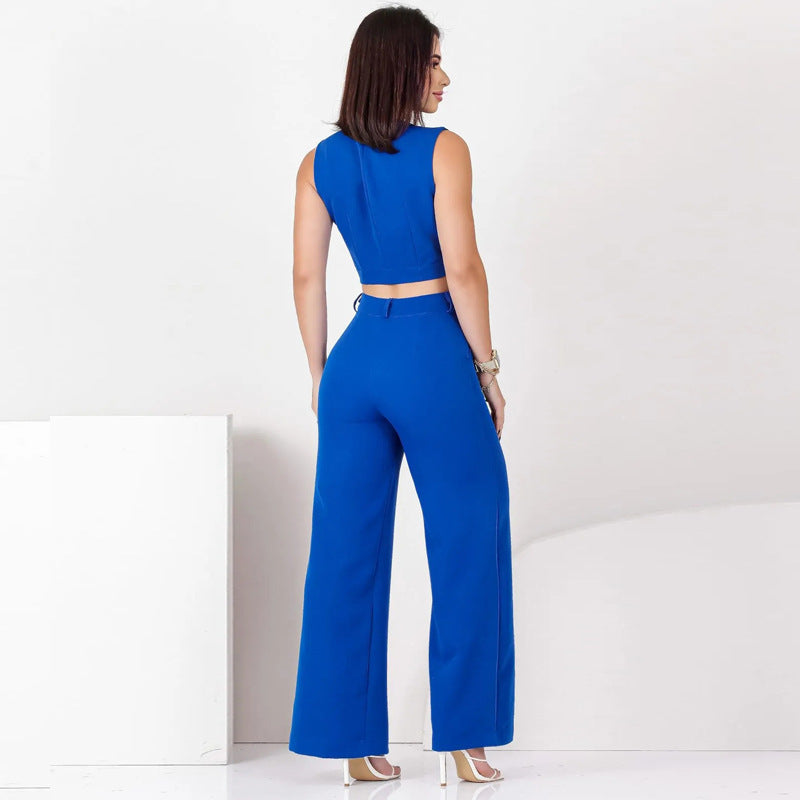 Ensemble Sans Manches Slim – Élégance Moderne & Allure Socialite