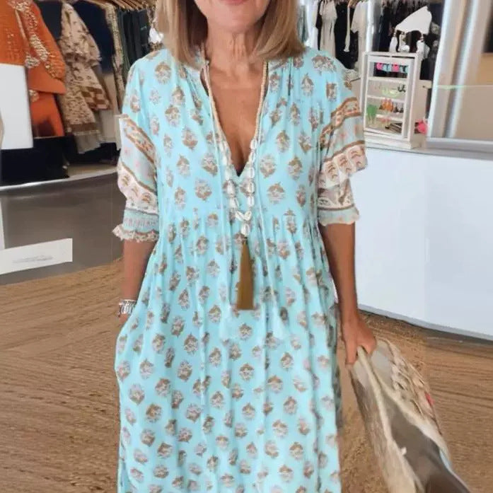Robe Bohémienne Avec Cache-Ventre