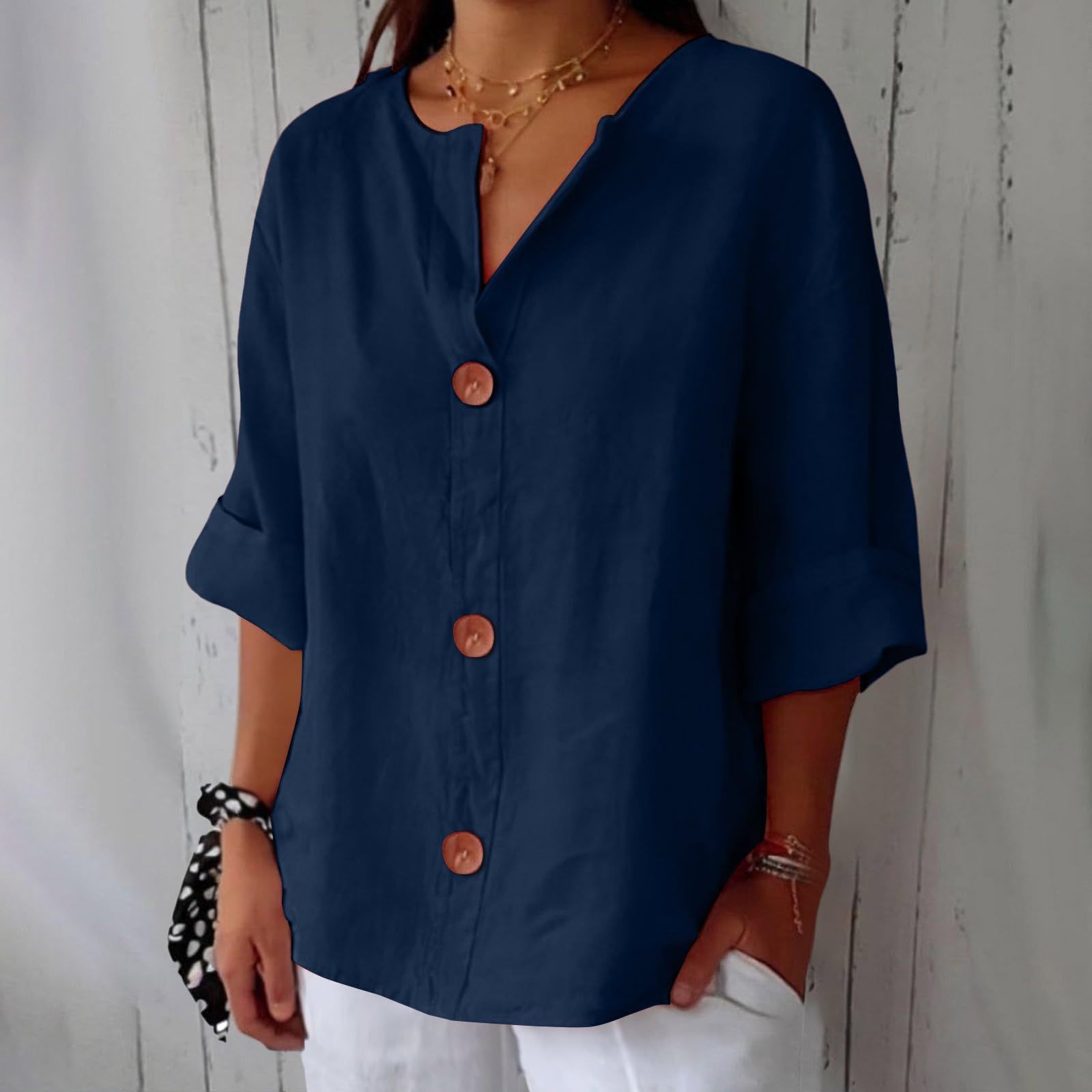 Chemise Maryline Décontractée En Lin