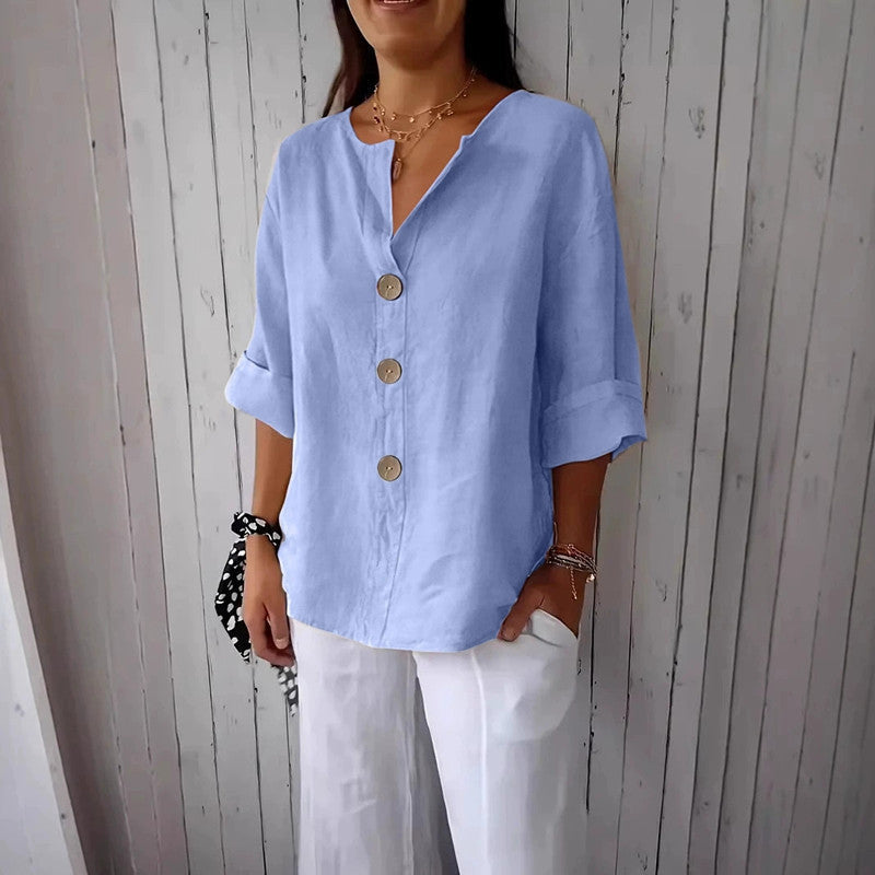 Chemise Maryline Décontractée En Lin