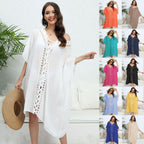 Robe ample à mailles crochet pour femme