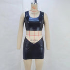Ensemble Sexy Été – Crop Top Ajusté & Mini Jupe Moulante