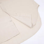 Ensemble Décontracté Femme – Blouse Longue & Pantalon Fluide Abricot