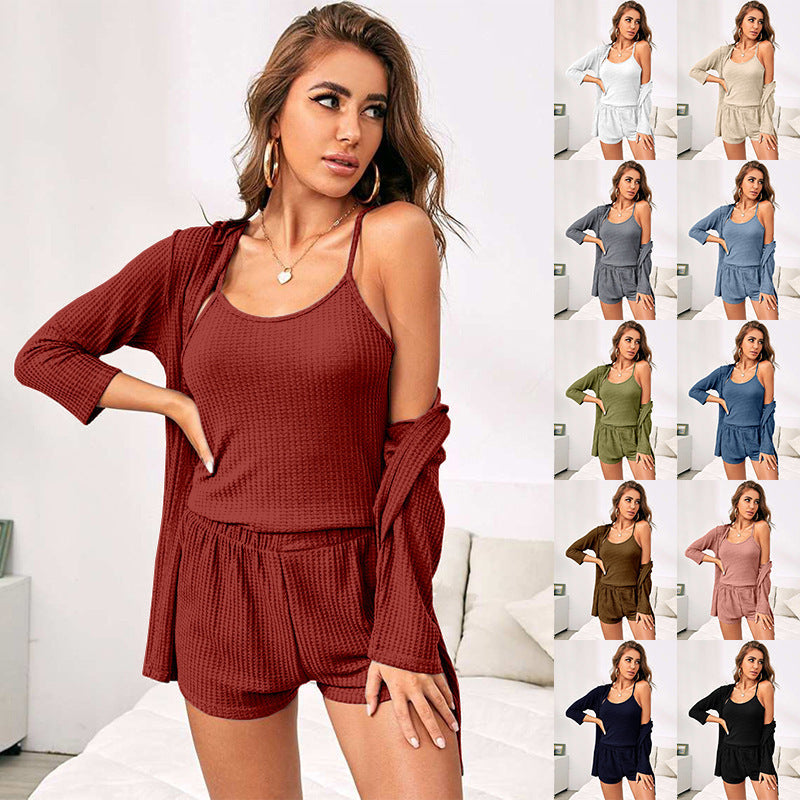 Ensemble Homewear 3 Pièces – Confort Élégant Pour la Maison & Bien Plus