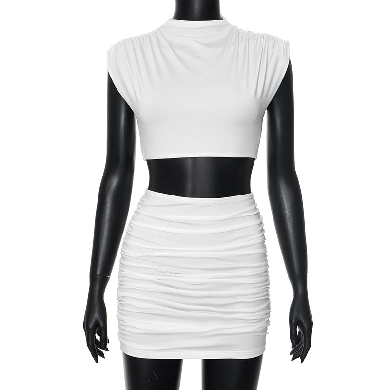 Ensemble Casual Blanc d'Été – Élégance Urbaine & Simplicité Raffinée