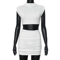 Ensemble Casual Blanc d'Été – Élégance Urbaine & Simplicité Raffinée
