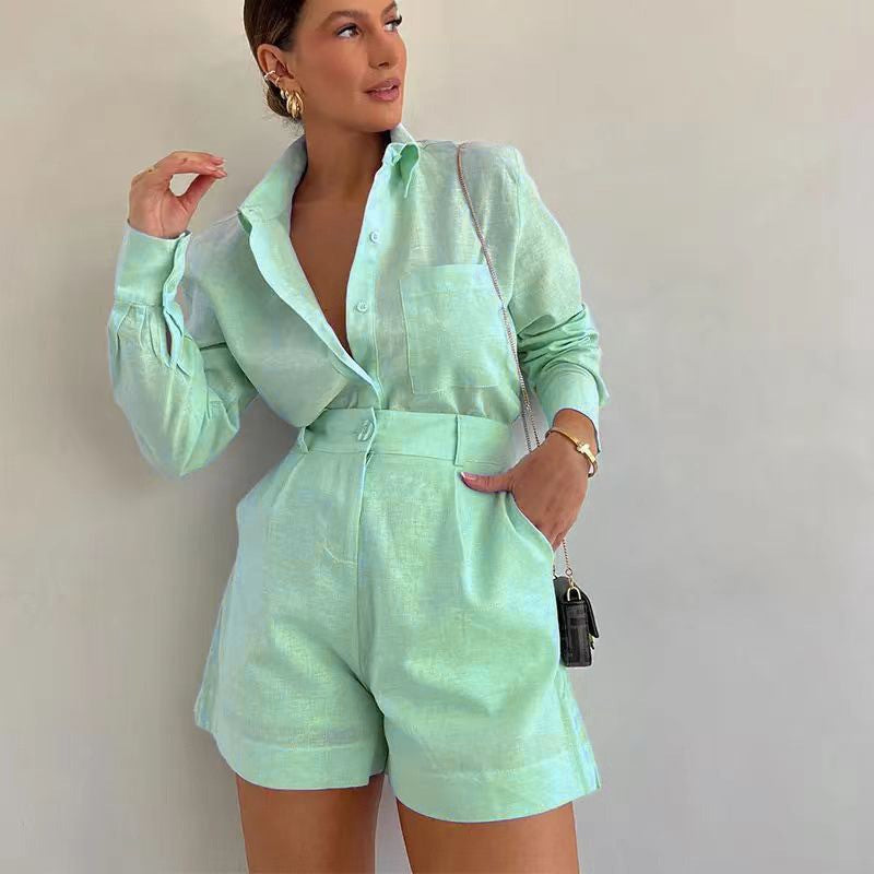 Ensemble décontracté uni pour femme – Chic, léger et stylé