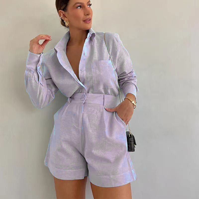 Ensemble décontracté uni pour femme – Chic, léger et stylé