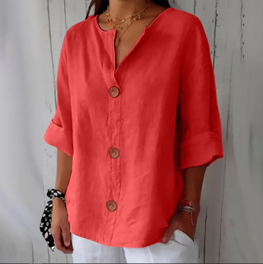 Chemise Maryline Décontractée En Lin
