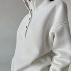 Ensemble tailleur femme col montant à boutons