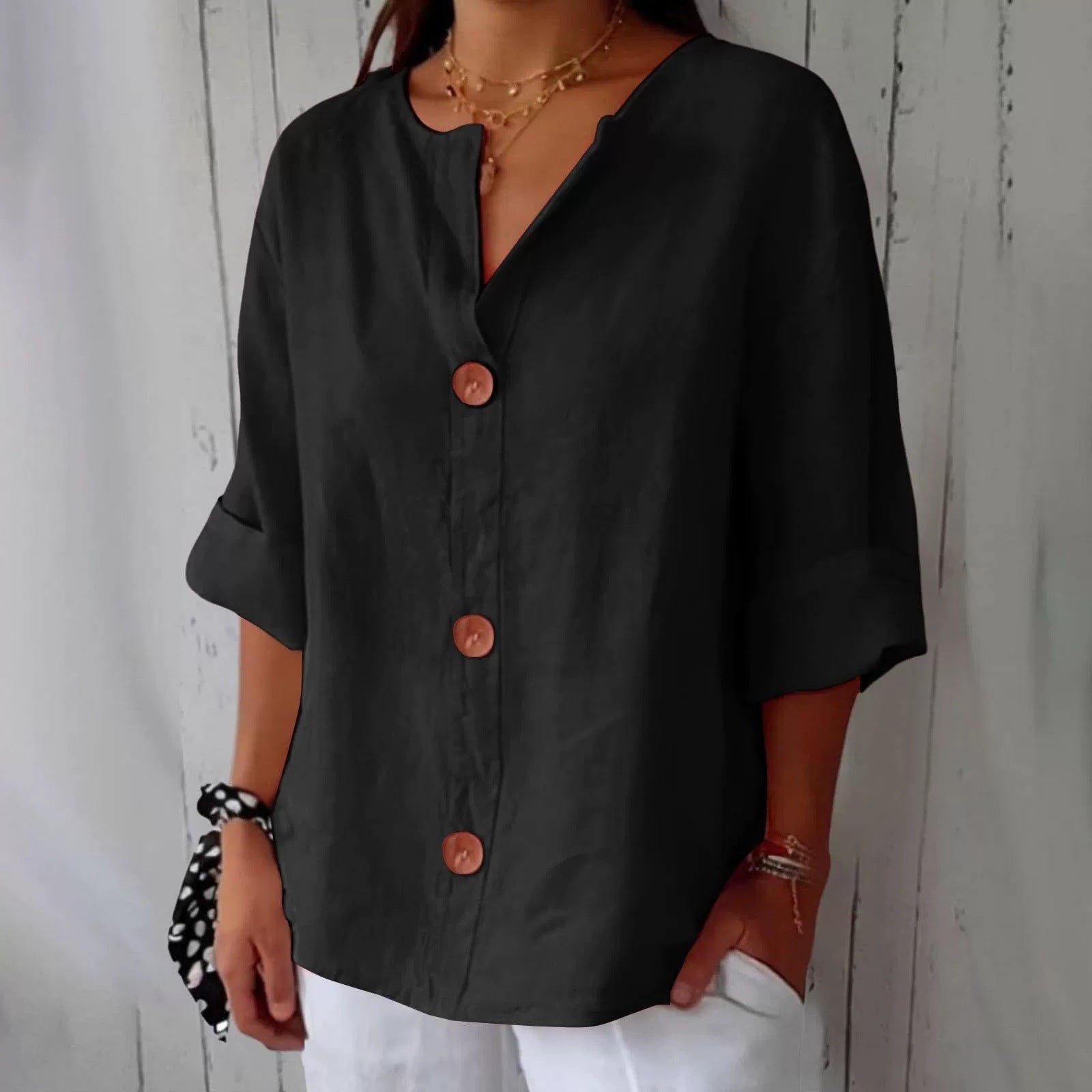Chemise Maryline Décontractée En Lin