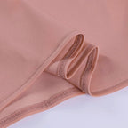 Robe de Soirée en Satin – Col V, Dos Nu, Longueur Ajustable