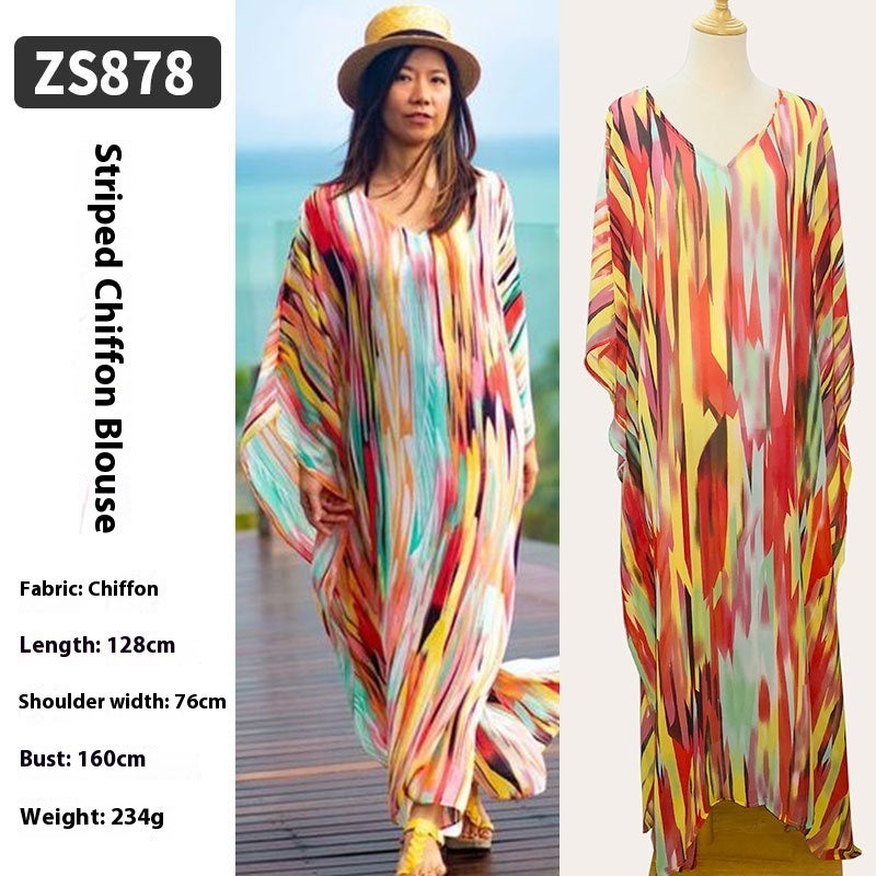Robe Longue de Plage Transparente – Léger, Élégant & Bohème