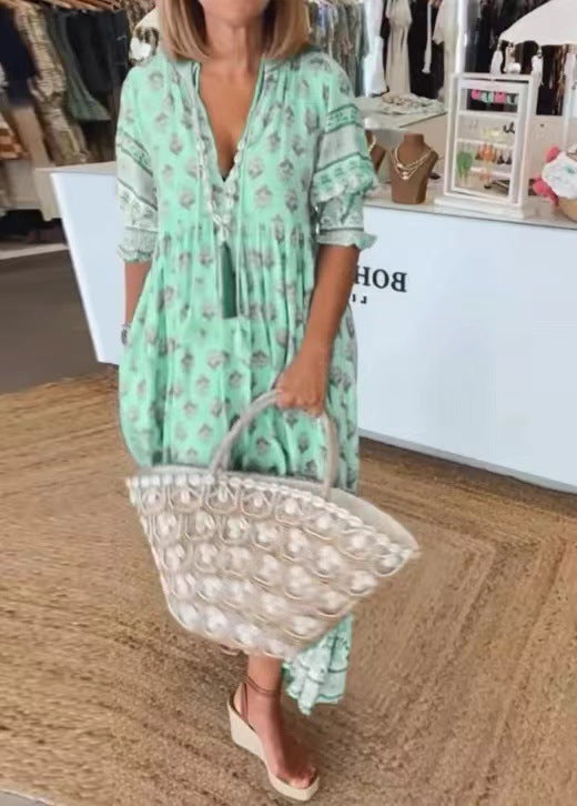 Robe Bohémienne Avec Cache-Ventre