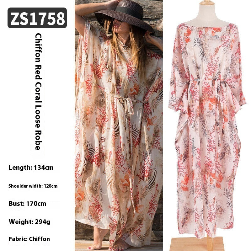 Robe Longue de Plage Transparente – Léger, Élégant & Bohème