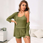 Ensemble Homewear 3 Pièces – Confort Élégant Pour la Maison & Bien Plus