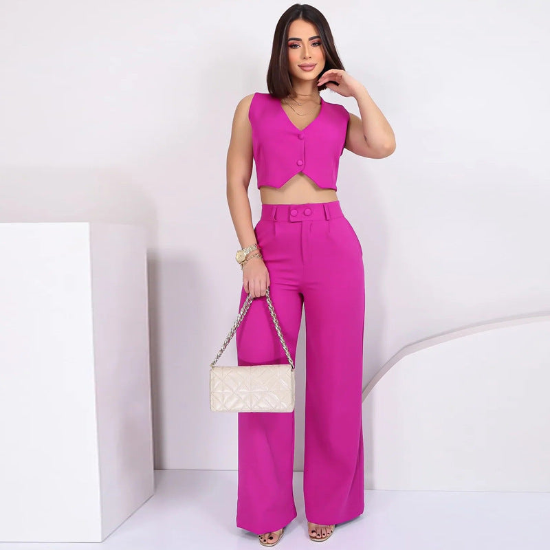 Ensemble Sans Manches Slim – Élégance Moderne & Allure Socialite