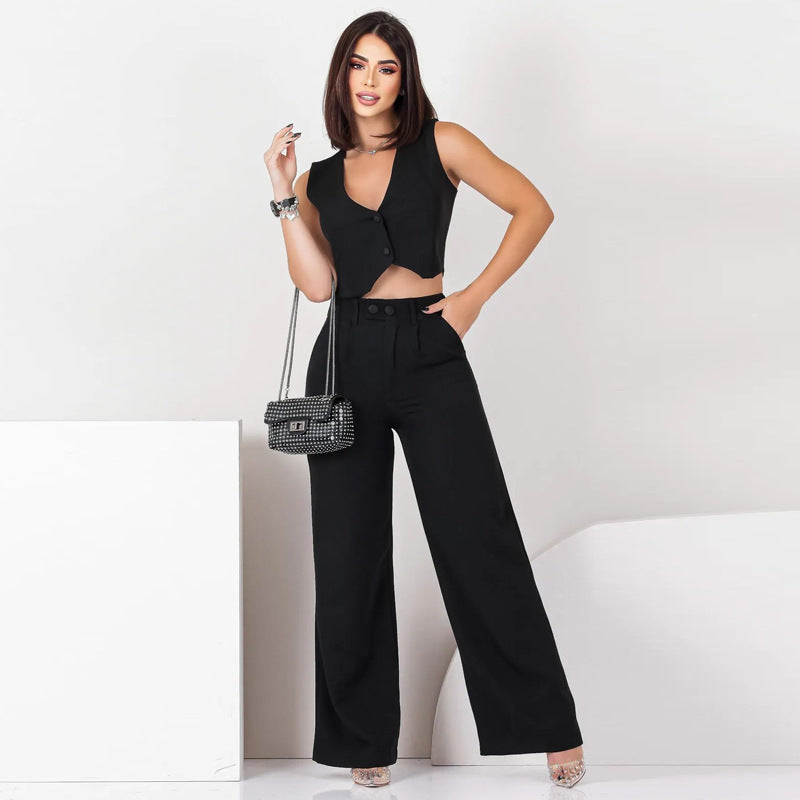 Ensemble Sans Manches Slim – Élégance Moderne & Allure Socialite