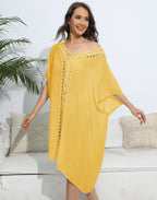 Robe ample à mailles crochet pour femme