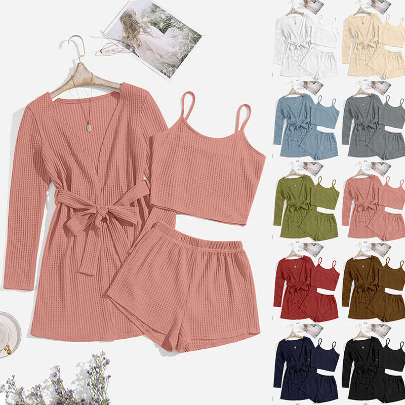 Ensemble Homewear 3 Pièces – Confort Élégant Pour la Maison & Bien Plus
