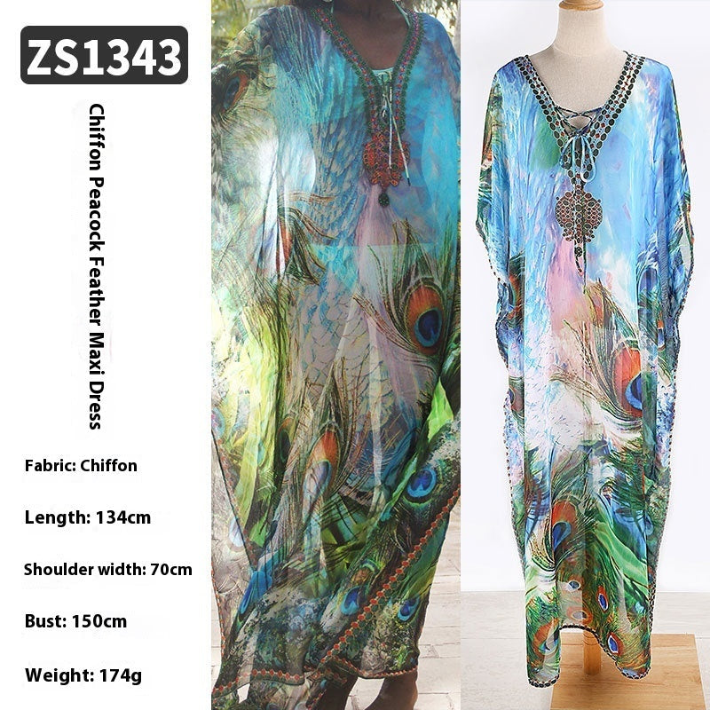 Robe Longue de Plage Transparente – Léger, Élégant & Bohème