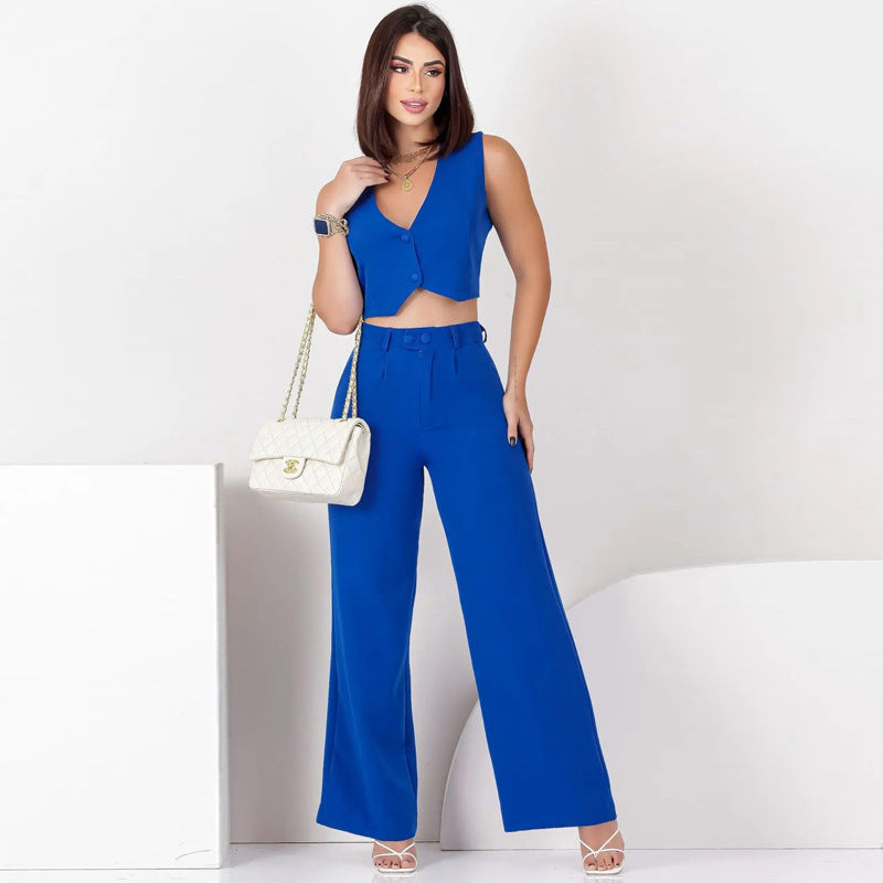 Ensemble Sans Manches Slim – Élégance Moderne & Allure Socialite