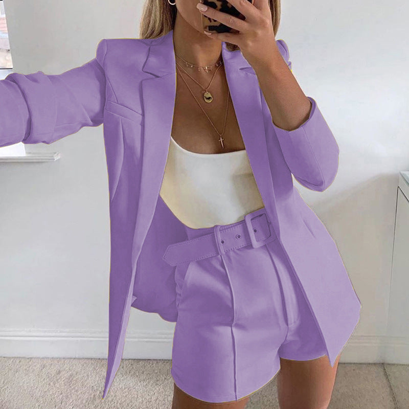 Ensemble Casual Plissé aux Épaules – Élégance Minimaliste & Tendance Décontractée